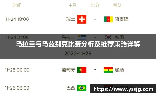 乌拉圭与乌兹别克比赛分析及推荐策略详解